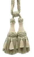 DÉCopro Quasten Vorhanghalter, Farbe# W119 - Hafer Ivory [Einzeln Verkauft]