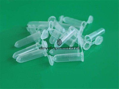 New 100pcs 2ml Micro Centrifuge Tube Vial Clear Plastic Vials Container Snap