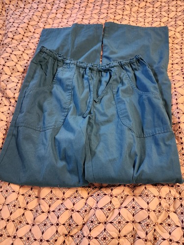 SB SCRUBS Women's Scrub Pants Size XS Teal Drawstring - Picture 11 of 11