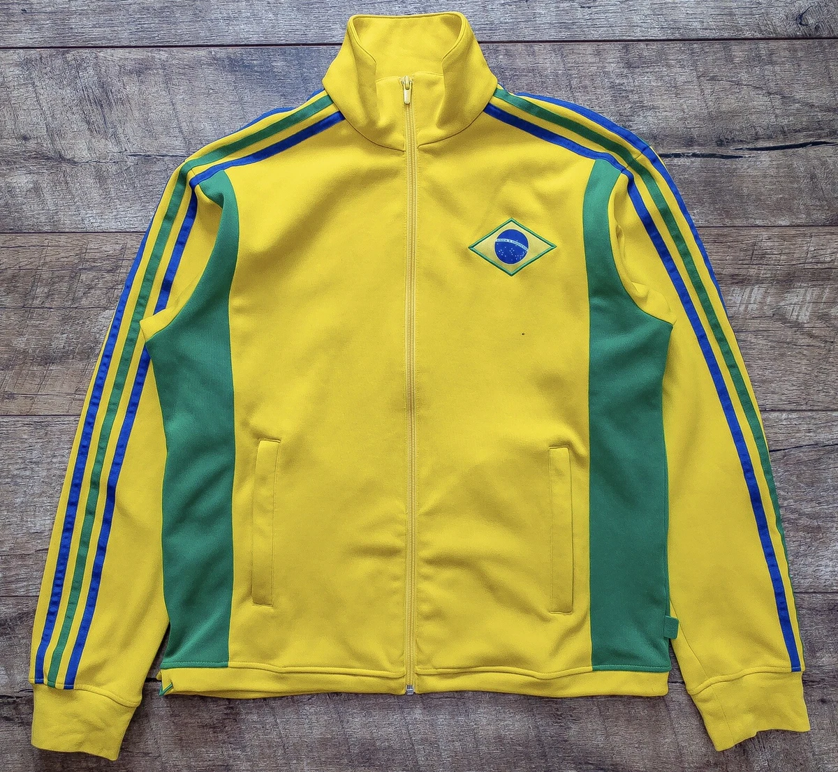Adidas Brazil Vintage Track Jacket Mens Size M World Cup 2006