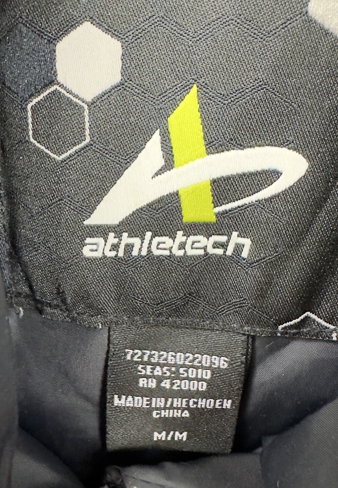 Chaleco acolchado Athletch para mujer M negro acolchado nailon brillante botones a presión sin mangas Foto 4 de 4