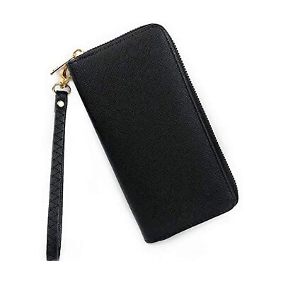 Portafoglio donna elegante con cinturino borsellino cerniera zip