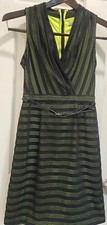 Excellent Andrew Marc sleeveless dress Size 2 Black mesh fabric 