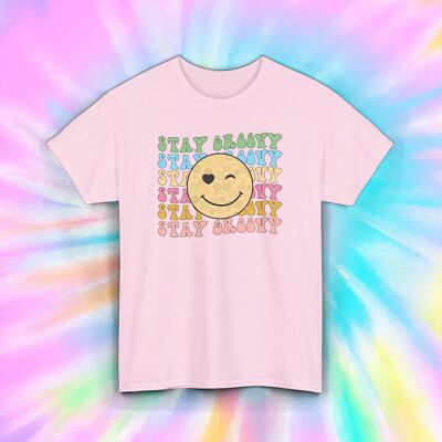 Stay Groovy T-Shirt | Retro Smiley Face Graphic Tee | Positive Vibes | S-5XL