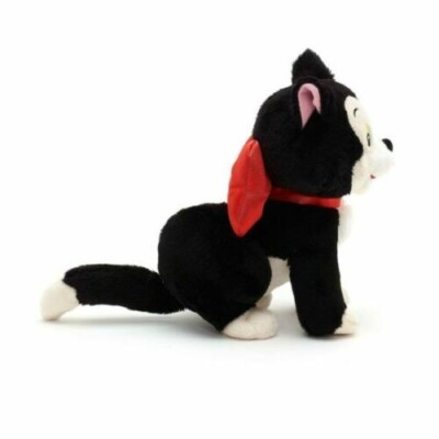 Disney Store Minnie Pet Kitten Figaro Stuffed Plush Toy Cat Bow