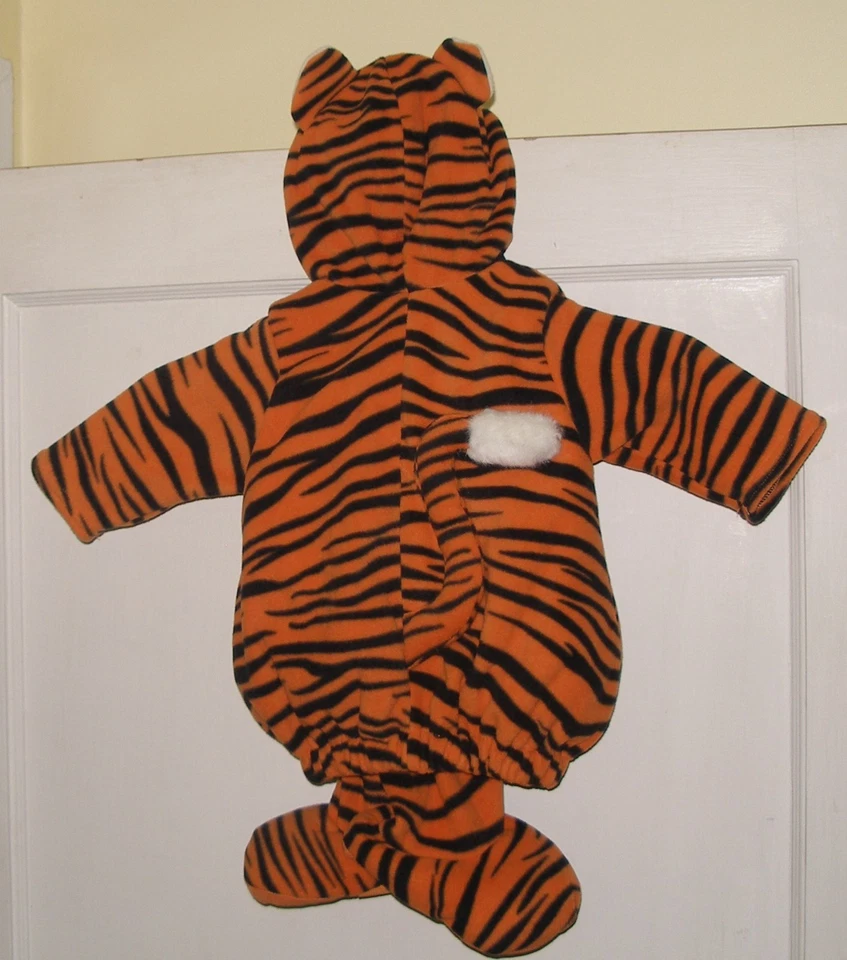 Antiguo Disfraz de Halloween Azul Marino Niños 0-6 Mo Naranja Tigre Personalizado Niño Pequeño 2 piezas Usado  Foto 4 de 4