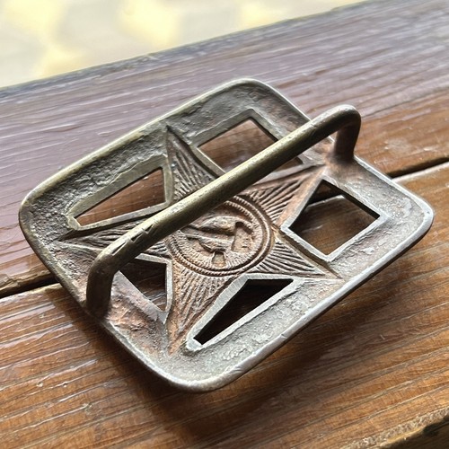 Original WWII Red army RKKA Officer belt buckle 1940s - Picture 7 of 12