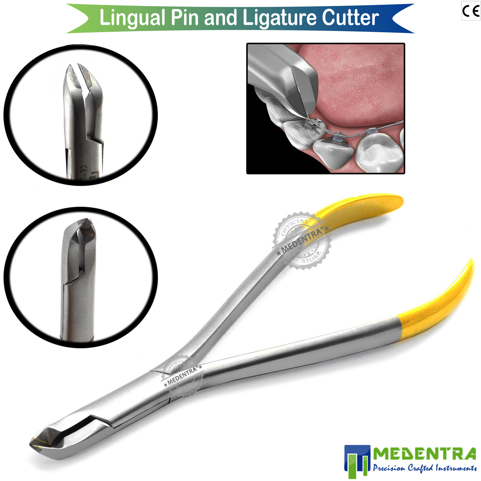 Dental Pin and Ligature Cutter Orthodontics Laboratory Pliers Ortho