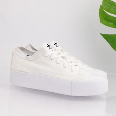 Adidas Karlie Kloss Xx92 Women's Sneaker Size 8 White Canvas Platform Trainer