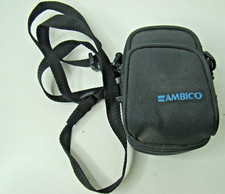 Ambico Camera Bag Small Black 2 Pocket with Zipper  Shoulder Strap