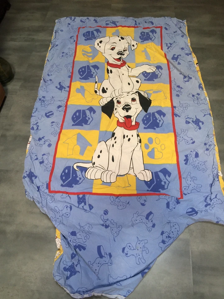 vintage housse de couette LES 101 DALMATIENS Walt Disney CTI France - Photo 4/4