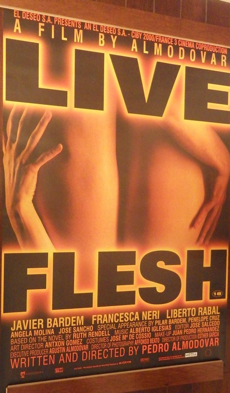 Live Flesh 1997 Javier Bardem Pedro Almodóvar Large Bus Shelter Poster NOS ORIG.