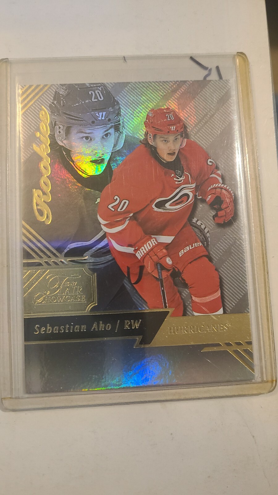 2016 17 Flair Showcase Rookie #Fila 0 Sedile 41 Sebastian Aho Carolina Hurricanes