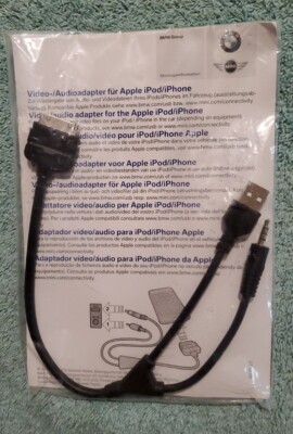 BMW 2011 OEM Video/Audio Adapter For Apple iPod/iPhone - 61122179623