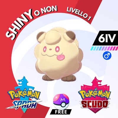 Swirlix Shiny or Not 6 IV and Master Ball Legit Pokemon Sword Shield Sword Shield