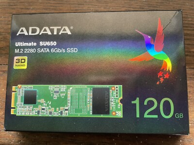 ADATA Ultimate Series SU650 Internal SSD 120GB SATA M.2 2280 Green Up to 550MBps