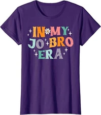 In My Jo Bro Era Retro Funny Saying Groovy Meme Ladies' Crewneck T-Shirt