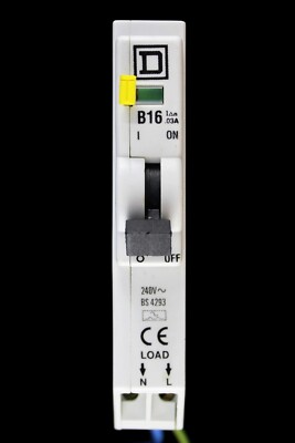 SQUARE D 16 AMP CURVE B 10kA 30mA RCBO TYP A QOE