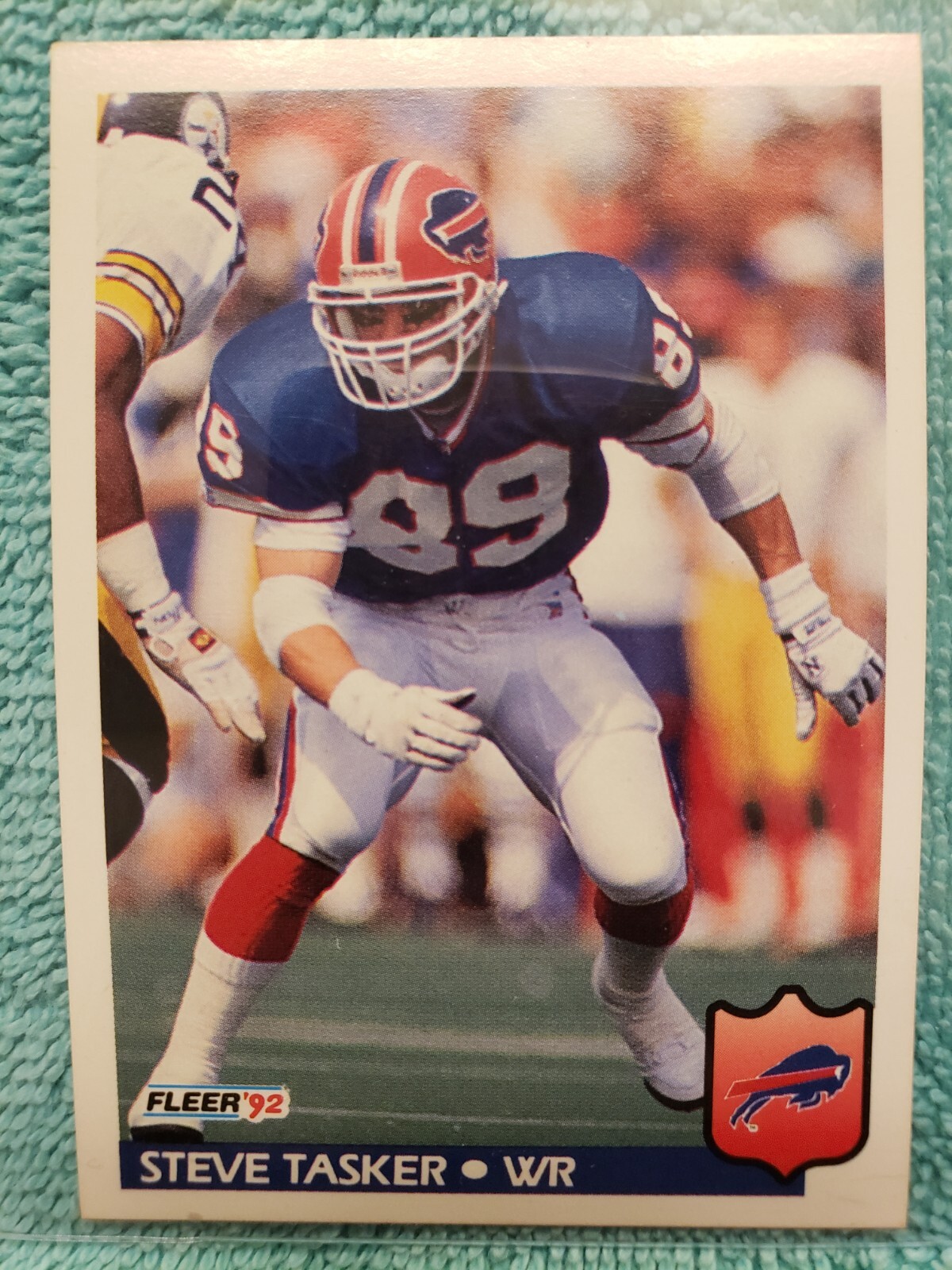 1992 FLEER STEVE TASKER #32 BUFFALO BILLS 