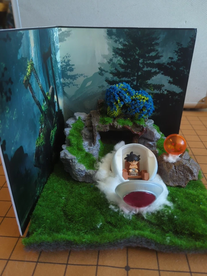 Dragon Ball Z Saiyan Space Pod Diorama + Baby Goku Figure DBZ (READ!) DBS Anime - Image 4 of 4