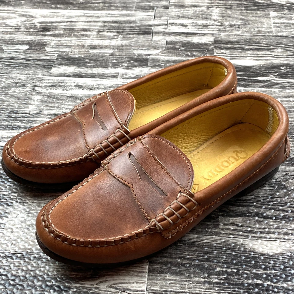 Mocassim Quoddy Feminino Tamanho 5.5 Couro Marrom Feito nos EUA - Imagem 3 de 4