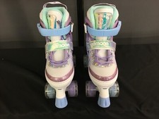 Nemone Mermaid Size 4 Adjustable Light Up Roller Skates for Girls Purple/Blue