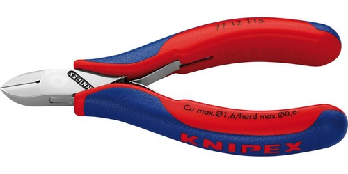 Knipex Elektronik-Seitenschneider 115mm runder Kopf - Bild 2 von 2