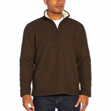 Orvis Men’s Quarter Zip Sherpa Lined Pullover Sweater