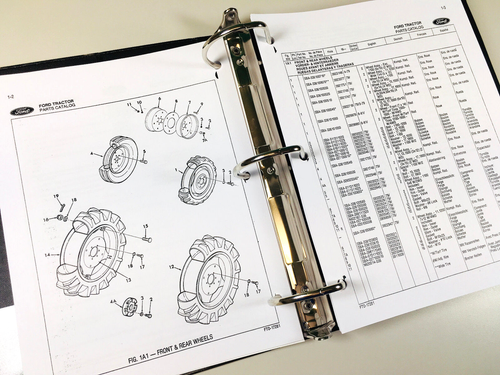 Ford 1300 Traktor Service Teile Betriebsanleitung Werkstattbuch Überholung Reparatur Set - Bild 11 von 12