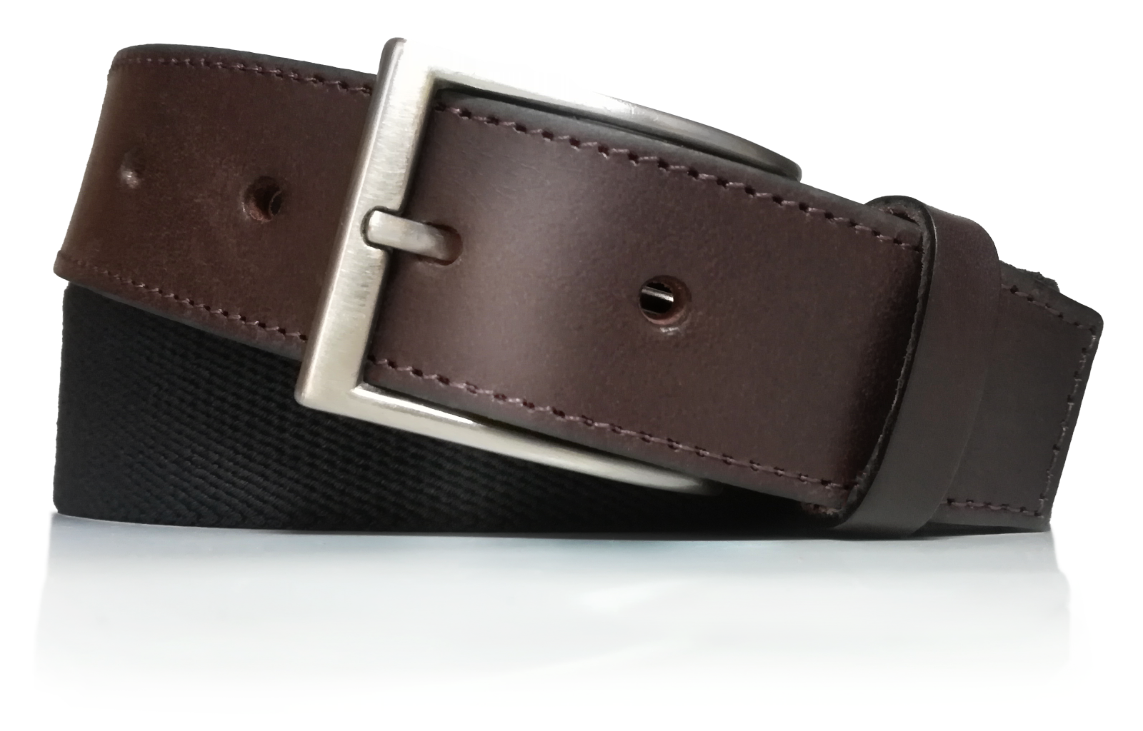 almela - Cinturón de hombre elástico combinado con piel vacuna - elástica | eBay