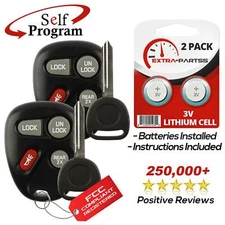 2 For 2000 2001 Chevrolet Astro Keyless Entry Remote + Key
