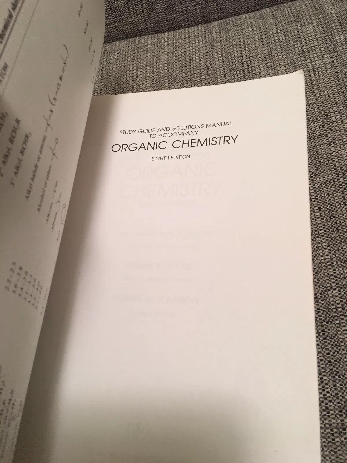 Organic Chemistry by Craig B. Fryhle and T. W. Graham Solomons (2003,  Paperback, Student Edition of Textbook, Revised) | eBay