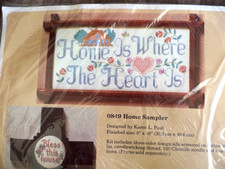 Creative Circle Embroidery Kit Home Sampler 8 x 16 Inches NIP