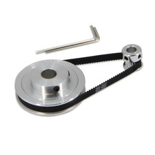 Poulie de distribution roue synchrone 20 et 80 dents 250 mm courroie alliage d'a