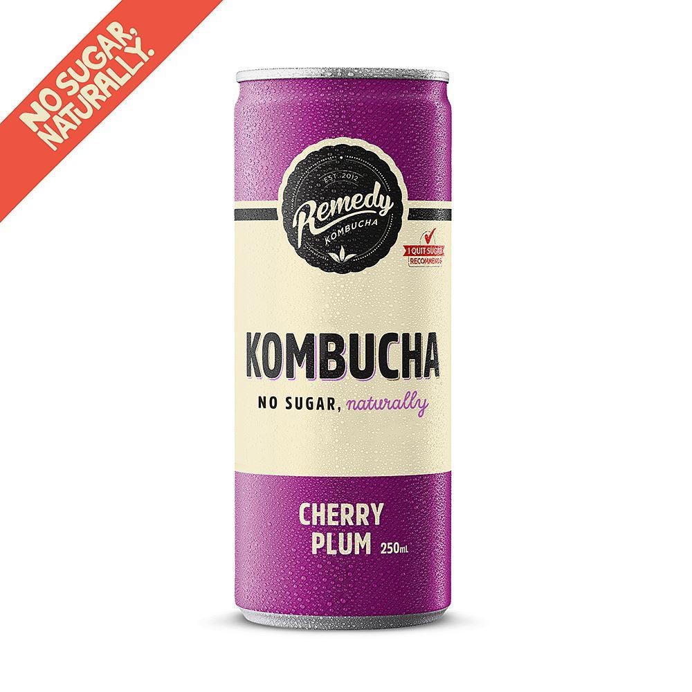 Remedy Kombucha Kombucha Cherry Plum 250ml - 4 Pack