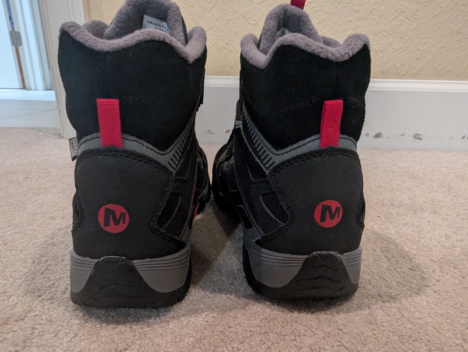 Merrell Moab Boys Polar Waterproof Boots Size 6.5