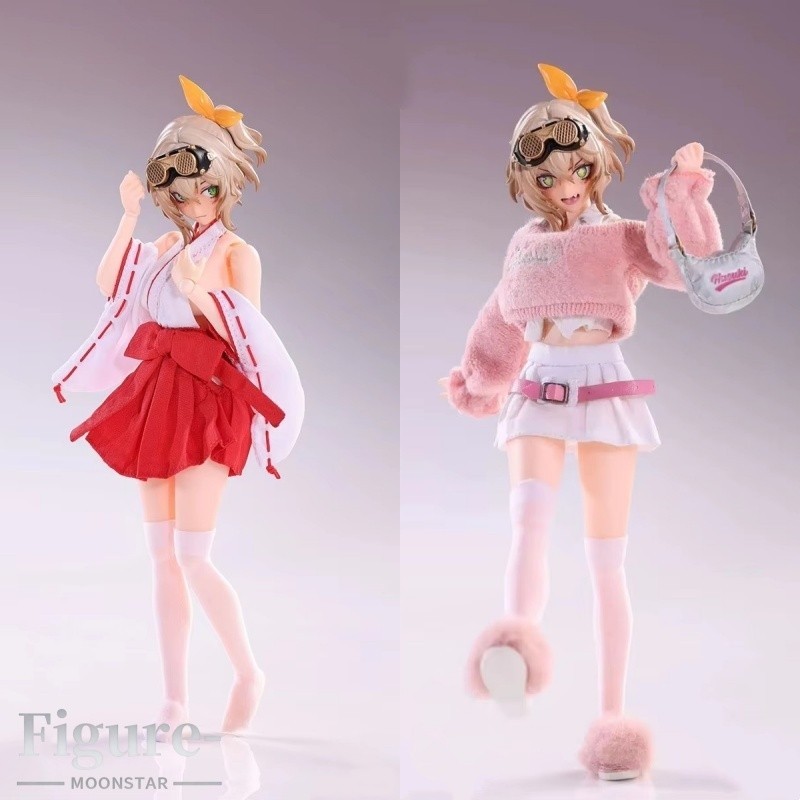 1/12 CS019 Miko Outfit CS020 Pink Costume Clothes Model Fit 6" Female Figures