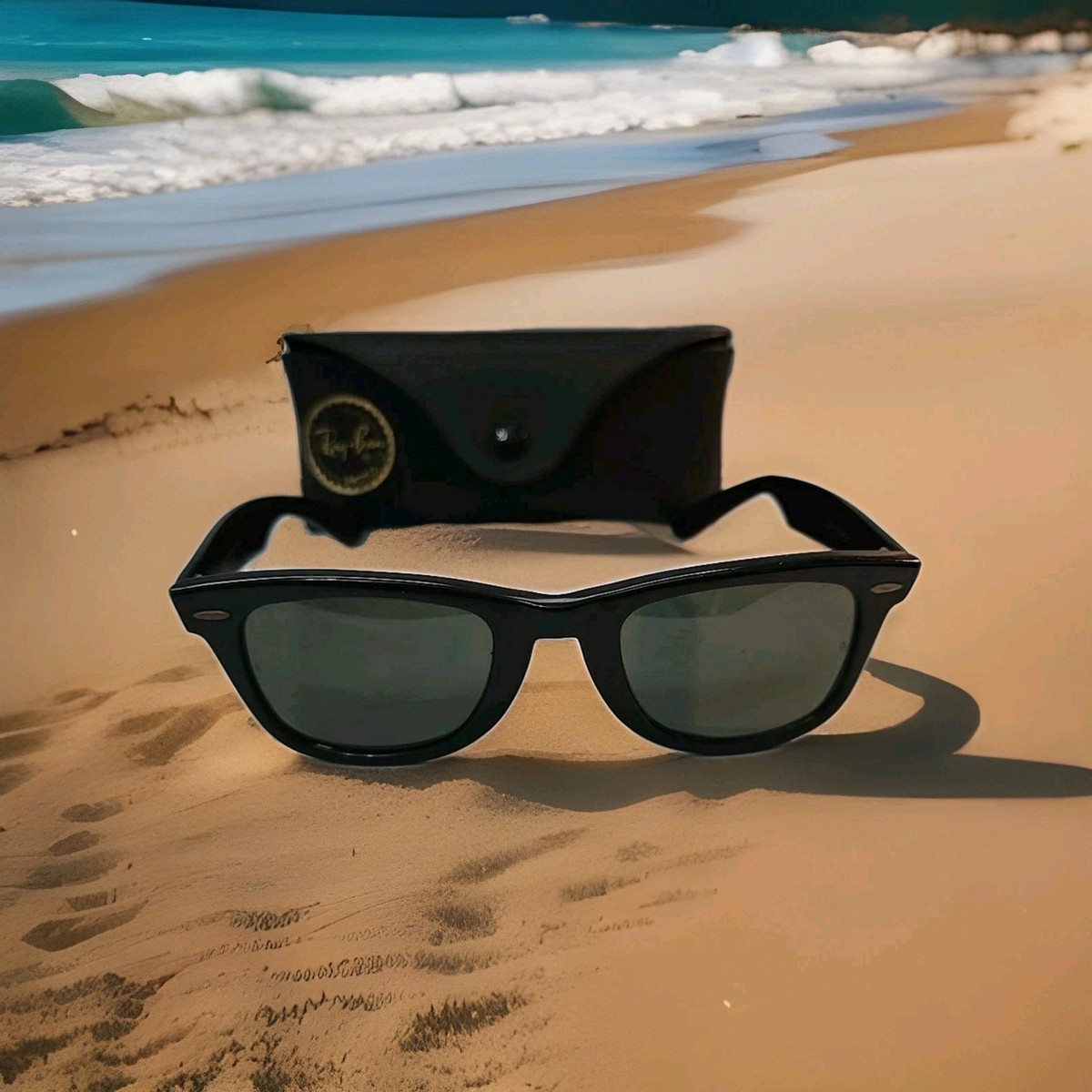 B&L RAY-BAN WAYFARER 70's 横BL砂打ち 希少 Vtg 60s 70s B&L 5024 Ray-Ban USA Wayfarer Mock Tortoise thick