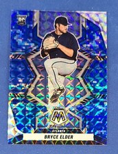 2022 Mosaic Blue Camo RC #277 Bryce Elder  Atlanta Braves Baseball Card z