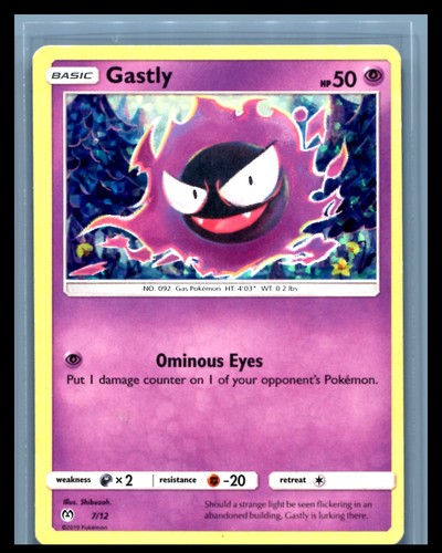 Pokemon-Gastly-7/12-LP-McDonald's Promos 2019