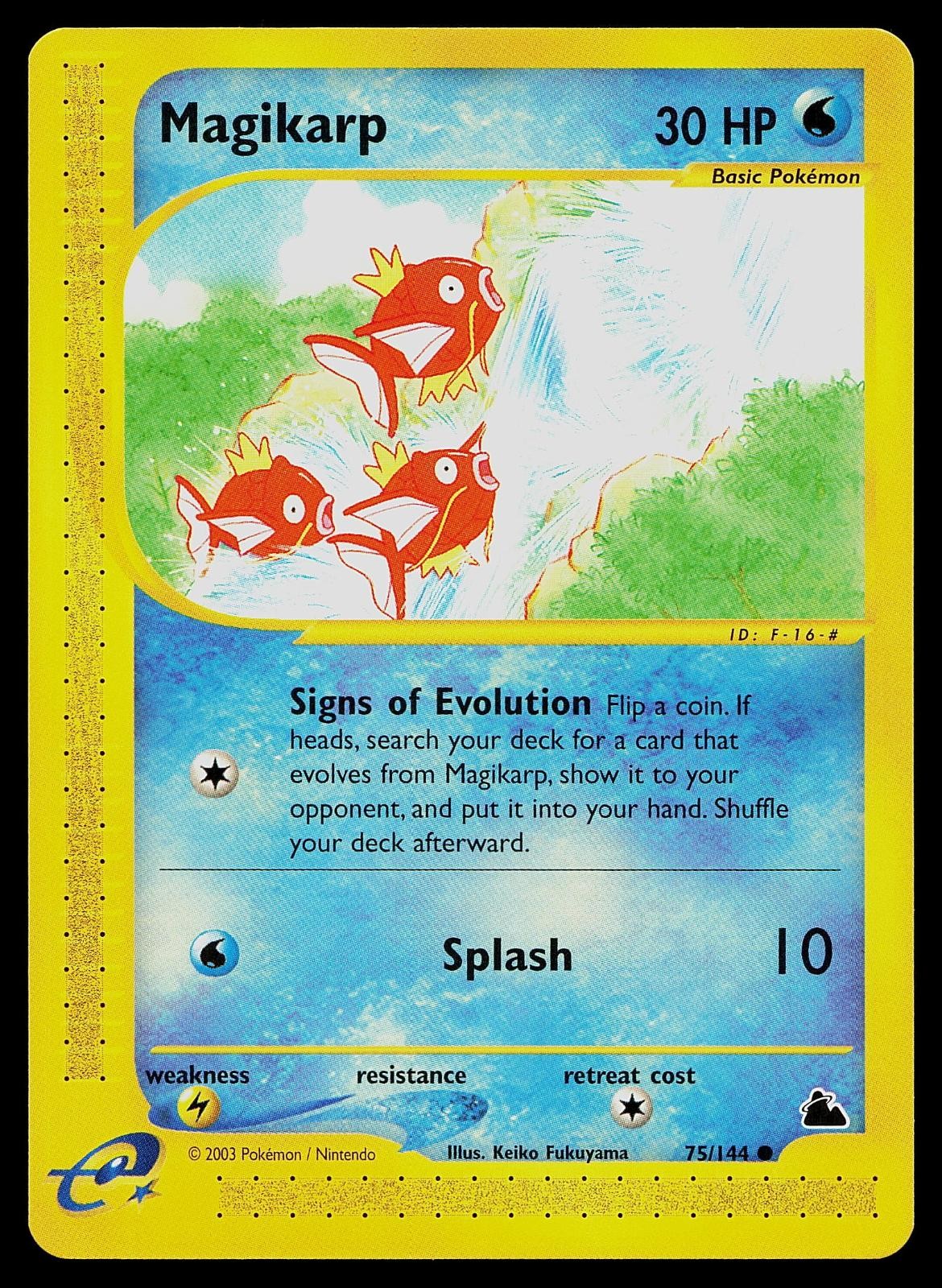 Pokemon Card - Magikarp Skyridge 75/144 Common