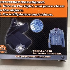 Universal Cell Phone Microscope 15X Magnification w Clip Works on any Cell Phone