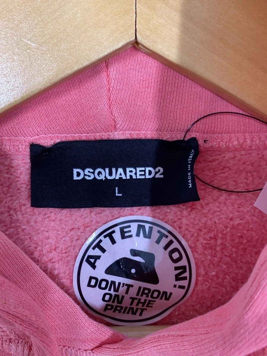 Felpa con cappuccio Dsquared2 L cotone Pnk S71Gu0220 S25030