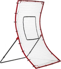 Pitch Return Trainer + Rebound Net with Attachable Pitching Target