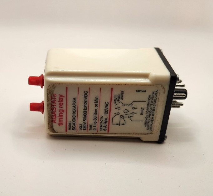 Agastat SCAXXOIIXXAPXA Solid State Time Delay Relay 120VAC DPDT 8-Pin