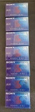 Lot Of 7 SONY Hi-Fi Normal Bias 90 Minute Cassette Tapes, Each SEALED
