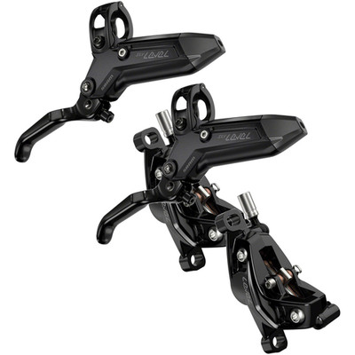 SRAM Level Silver Stealth Hydraulic Disc Brake Bundle 4-Piston, Post Mount,