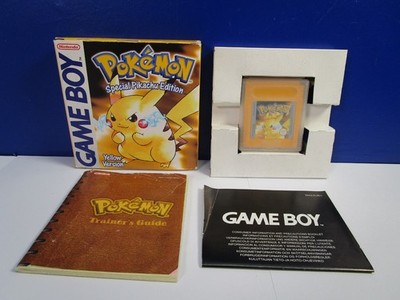 original NINTENDO GB GAMEBOY POKEMON GELB PIKACHU EDITION VIDEOSPIEL OVP
