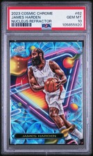 2023-24 Topps Cosmic Chrome James Harden #62 Nucleus Refractor Gem Mint PSA 10
