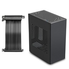 Aluminum Mini ITX Case with PCIe 3.0 Riser, Mini PC Case, SFF Small Form Fact...